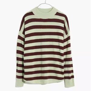 Madewell Ashbury Mockneck Sweater in Kelsey Stripe